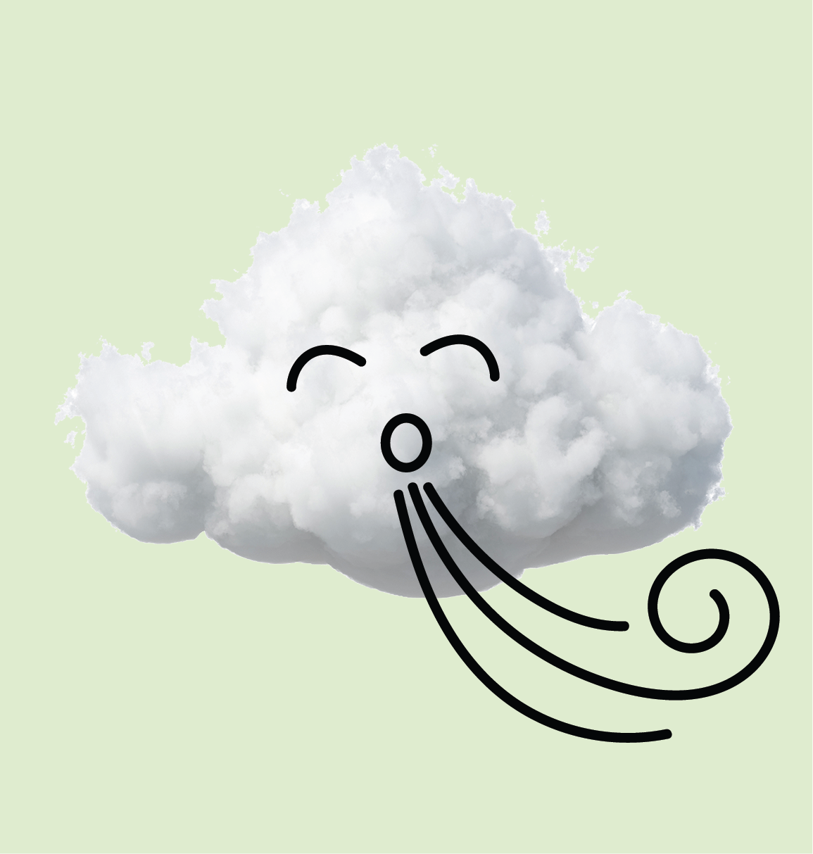 blowing cloud